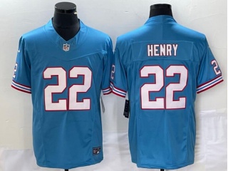 Tennessee Titans #22 Derrick Henry Throwback Vapor F.U.S.E. Limited Jersey Baby Blue