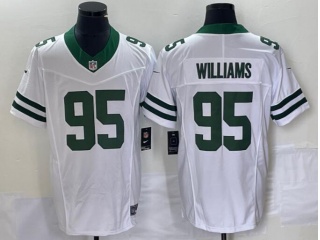 New York Jets #95 Quinnen Williams Legacy Vapor F.U.S.E. Limited Jersey White