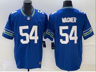 Seattle Seahawks #54 Bobby Wagner Throwback Vapor F.U.S.E. Limited Jersey Blue