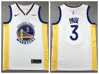 Golden State Warriors #3 Chris Paul Jersey White