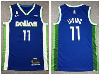 Dallas Mavericks #11 Kyrie Irving 2022-23 Jerseys Blue