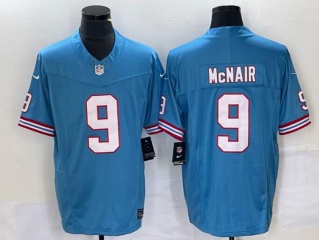 Tennessee Titans #9 Steve McNair Throwback Vapor F.U.S.E. Limited Jersey Baby Blue
