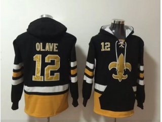 New Orleans Saints #12 Chris Olave Hoodies Black