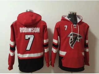 Atlanta Falcons #7 Bijan Robinson Hoodies Red