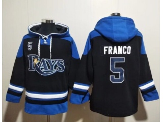 Tampa Bay Rays #5 Wander Franco Hoodie Navy Blue