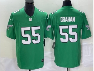 Philadelphia Eagles #55 Brandon Graham Throwback Limited Jersey Green