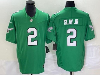 Philadelphia Eagles #2 Darius Slay Jr Throwback Limited Jersey Green