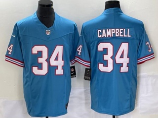 Tennessee Titans #34 Chance Campbell Throwback Vapor F.U.S.E. Limited Jersey Baby Blue