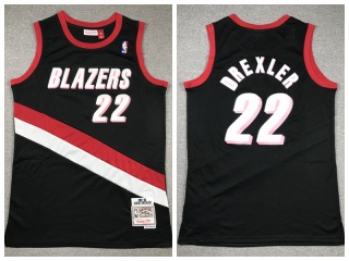 Portland Trail Blazers #22 Trail Drexler Throwback Jersey Black