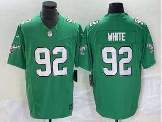 Philadelphia Eagles #92 Reggie White Throwback Limited Jersey Green