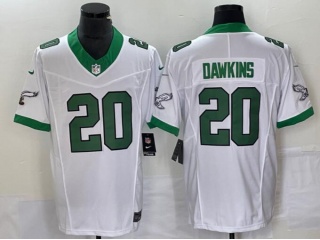Philadelphia Eagles #20 Brian Dawkins Throwback Limited Jersey White
