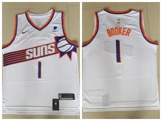 Nike Phoenix Suns #1 Devin Booker Jersey 2023 White