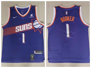 Nike Phoenix Suns #1 Devin Booker Jersey 2023 Purple