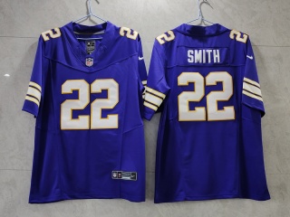 Minnesota Vikings #22 Harrison Smith Throwback Limited Jersey Purple