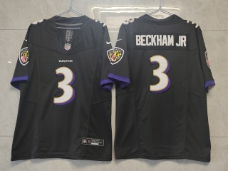 Baltimore Ravens #3 Odell Beckham Jr Vapor Limited Jersey Black