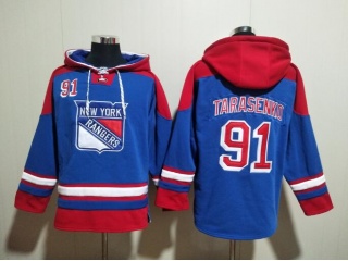 New York Rangers #91 Vladimir Tarasenko Hoodie Blue