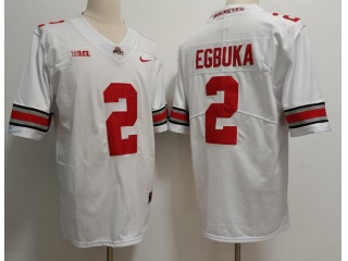 Ohio State Buckeyes #2 Emeka Egbuka Limited Jersey White