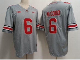 Ohio State Buckeyes #6 Kyle McCord Limited Jersey Grey