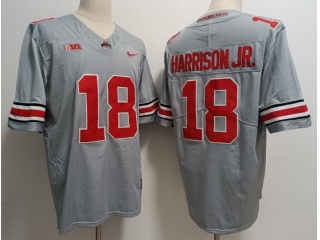 Ohio State Buckeyes #18 Marvin Harrison Jr Limited Jersey Grey