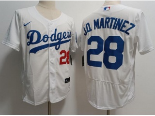 Los Angeles Dodgers #28 J.D. Martinez Flexbase Jersey White