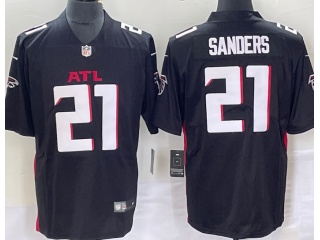 Atlanta Falcons #21 Deion Sanders  Vapor Untouchable Limited Jersey Black