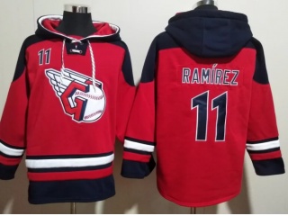 Cleveland Guardians #11 Jose Ramirez Hockey Hoodie Red