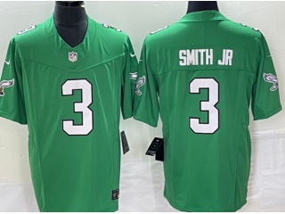 Philadelphia Eagles #3 Smith Jr Limited Jersey Kelly Green