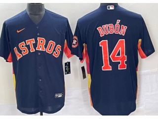 Houston Astros #14 Mauricio Dubon Cool Base Jersey Blue