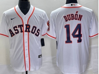 Houston Astros #14 Mauricio Dubon Cool Base Jersey White