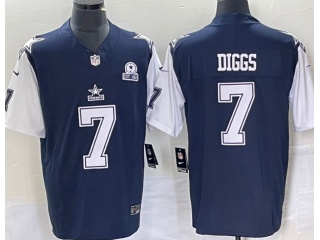 Dallas Cowboys #7 Trevon Diggs Thanksgiving 3rd Limited Jersey Blue 