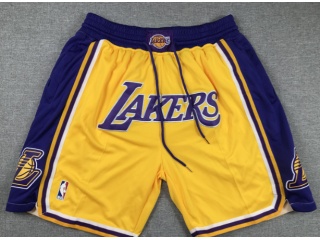 Los Angeles Lakers 2023 Shorts Yellow