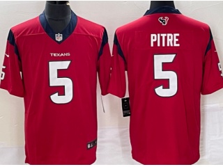 Houston Texans #5 Jalen Pitre Limited Jersey Red