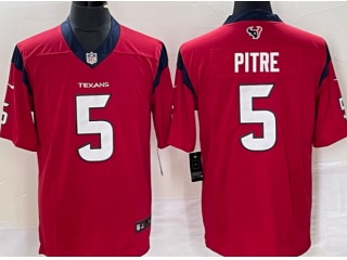 Houston Texans #5 Jalen Pitre Limited Jersey Red 