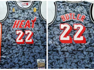 Miami Heat #22 Jimmy Butler Throwback Jersey Grey