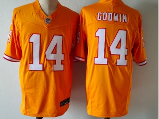 Tampa Bay Buccaneers #14 Chris Godwin Throwback Limited Jersey Orange