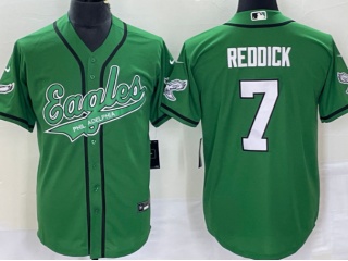 Philadelphia Eagles #7 Haason Reddick Baseball Jersey Kelly Green