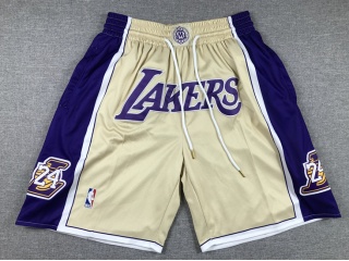 Los Angeles Lakers Hall Of Fame Shorts Yellow 