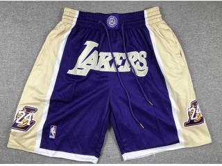 Los Angeles Lakers Hall Of Fame Shorts Purple