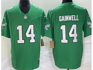 Philadelphia Eagles #14 Kenneth Gainwell Vapor F.U.S.E. Limited Jersey Kelly Green