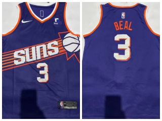 Nike Phoenix Suns #3 Bradley Beal Jersey 2023 Purple