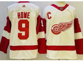 Adidas  Detroit Red Wings #9 Gordie Howe Hockey Jersey White