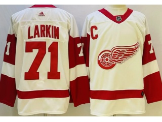 Adidas Detroit Red Wings #71 Dylan Larkin Hockey Jersey White