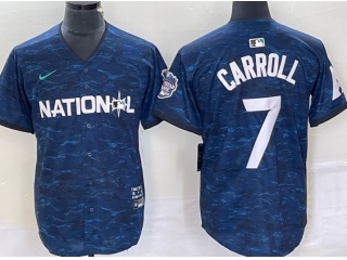 Arizona Diamondbacks #7 Corbin Carroll 2023 All Star Cool Base Jersey Blue 