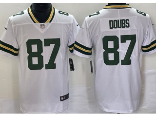 Green Bay Packers #87 Romeo Doubs Vapor Limited Jersey White