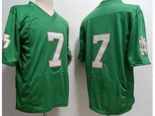 Norte Dame Fighting Irish #7 Jersey Green