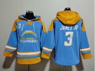 Los Angeles Chargers #3 Derwin James Jr Hoodie Baby Blue