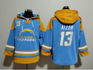 Los Angeles Chargers #13 Keenan Allen Hoodie Baby Blue