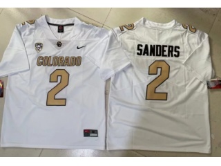 Colorado Buffaloes #2 Shedeur Sanders Limited Jersey White