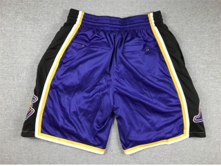 Los Angeles Lakers Throwback Shorts Purple/Black