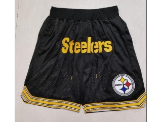 Pittsburgh Steelers Just Don Shorts Black